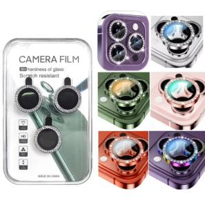 Bling Glitter Ring Diamond Eagle Eye Hawkeye Camera Lens Glass Protector
